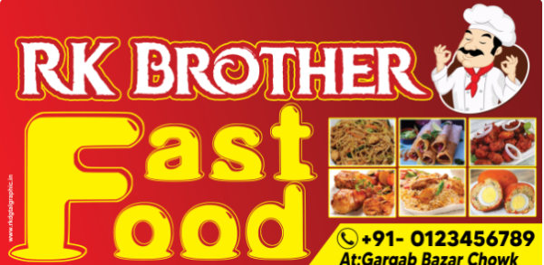 thumbnail RK Borthers Fast Food Banner Template for Your Business